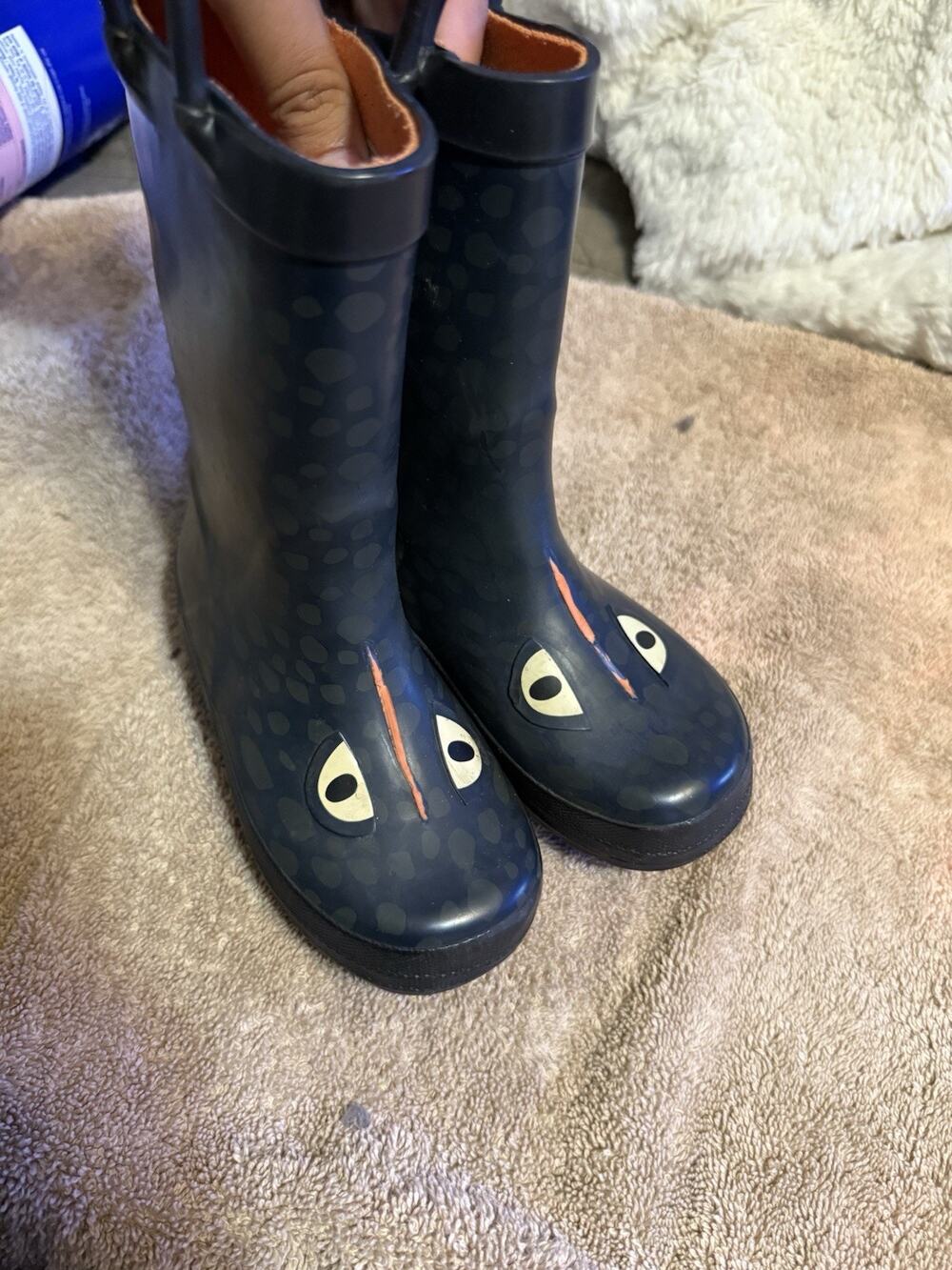 Carter's Blue Unisex Kids Pull-On Rain Boot Rubber US 8c
